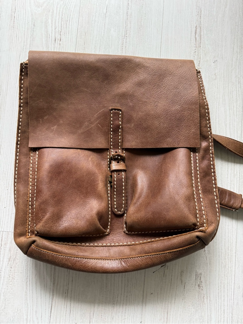 Roots Raiders Tribe Leather Convertible Backpack Bag Made in Canada